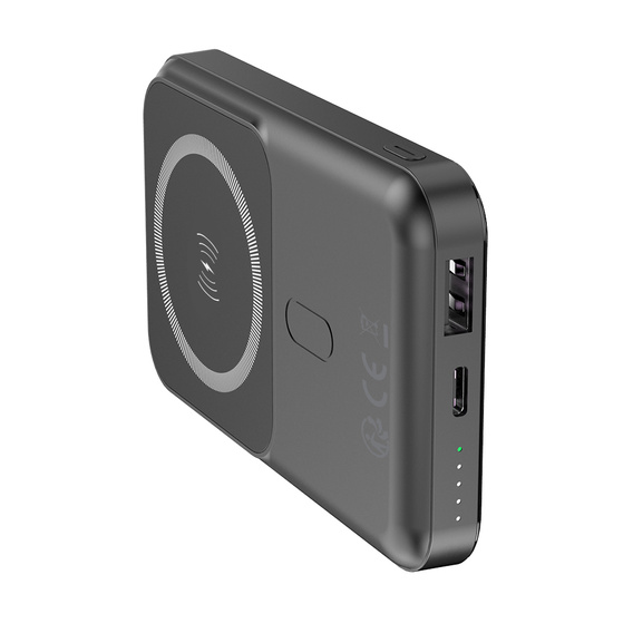 Forever Power Bank Bezprzewodowy MATB-100 PD QC 22.5W 10000 mAh – Czarny Magnetyczny