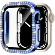 2w1 Etui + Szkło Hartowane do Apple Watch 4/5/6/SE 40mm, Niebieskie