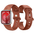 Pasek Silikonowy do Apple Watch 1/2/3/4/5/6/7/8/9/10/11/SE Ultra 1/2/3 42/44/45/46/49mm, Rose, Brązowy
