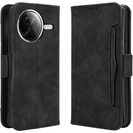 Etui z klapką do Xiaomi Poco F7 Pro, Card Slot, czarne