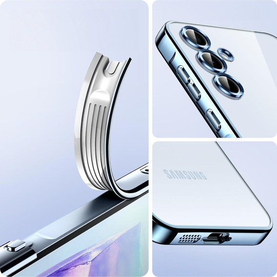 Etui do Samsung Galaxy A15 4G/5G, Electro MagSafe, niebieskie + Szkło na ekran