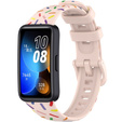 Pasek Silikonowy do Huawei Band 8 / Huawei Band 9 / Huawei Band 10, Różowy / Wielokolorowy