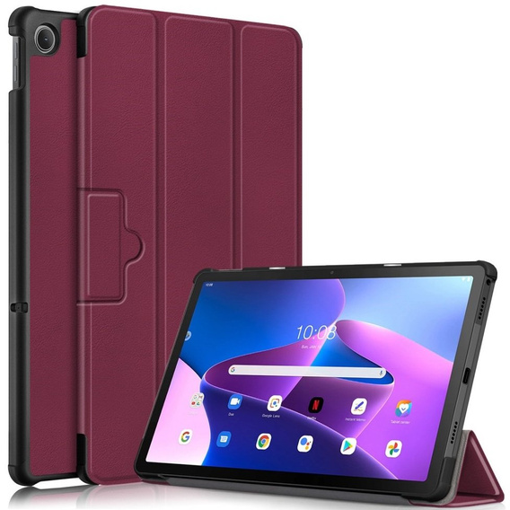 Etui do Lenovo Tab M10 Plus 10.6 TB-125F / TB-128F 3 Gen, Smartcase, bordowe