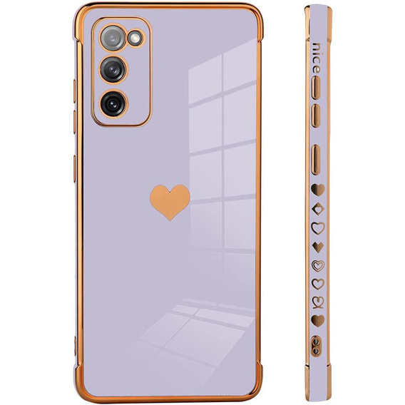 Etui do Samsung Galaxy S20 FE, Electro heart, fioletowe