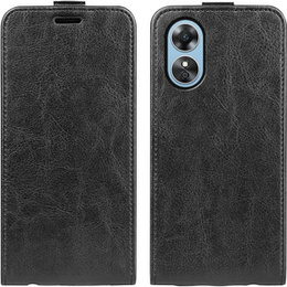 Etui z klapką do Oppo A17, Flip, czarne
