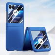 Etui PC Case do Motorola Razr 40 Ultra 5G, ze szkłem na ekran, granatowe