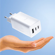 Allity ATC-01 65W GaN PD/QC – Kompaktowa ładowarka sieciowa z 3 portami - biała