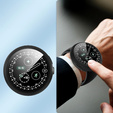 2w1 Etui + Szkło Hartowane do Google Pixel Watch 4 45mm, Czarne