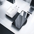 Forcell F-Energy TFK‑TC‑45WPD – Szybka ładowarka sieciowa USB-C 45 W QC4.0/PD - Biała