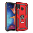 Etui pancerne do Samsung Galaxy A20E, Nox Case Ring, czerwone