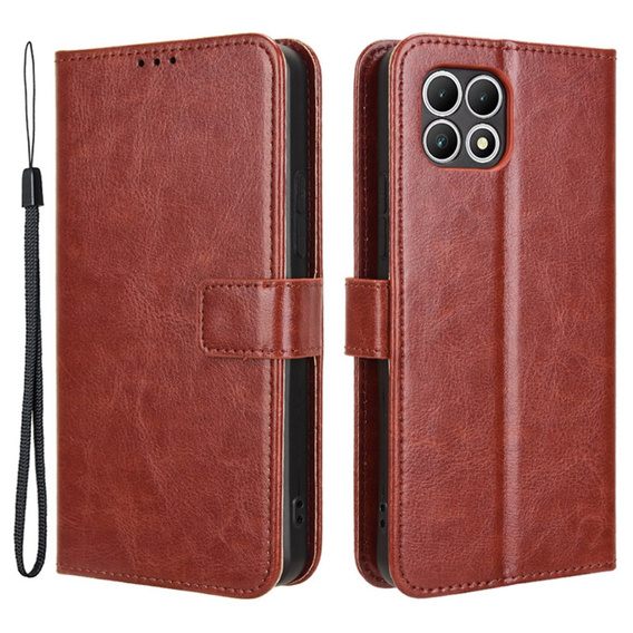 Etui z klapką do T Phone 2 5G, Crazy Horse Wallet, brązowe