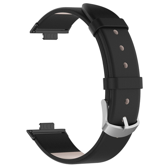 Pasek Skórzany do Huawei Watch Fit 4 / 4 Pro / 3, Czarny