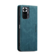Etui CASEME do Xiaomi Redmi Note 10 Pro, Leather Wallet Case, niebieskie