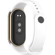 Pasek Silikonowy do Xiaomi Smart Band 10 / 9 / 8, Biały