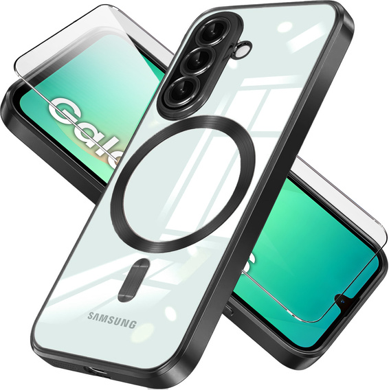 Etui do Samsung Galaxy A26 5G, Electro MagSafe, czarne + Szkło na ekran