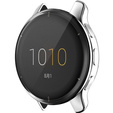 2w1 Etui z Osłoną Silikonową na ekran do Garmin Venu 2 Plus, Srebrne