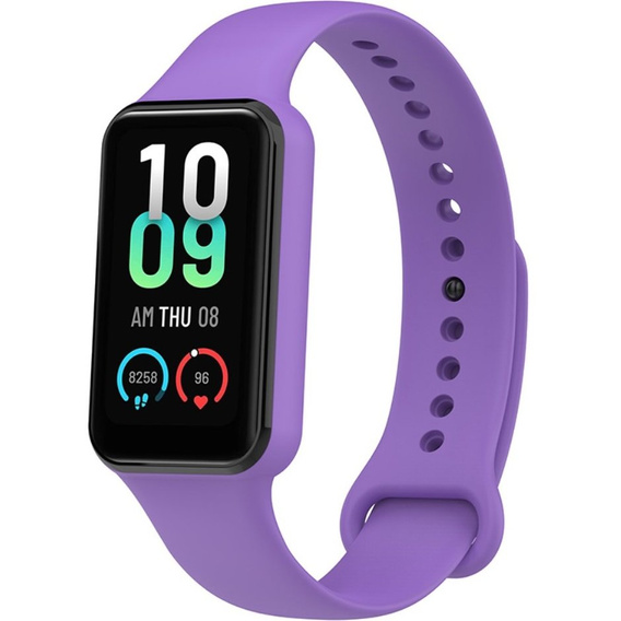 Pasek Silikonowy do Xiaomi Amazfit Band 7, Fioletowy