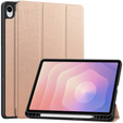 Etui do Samsung Galaxy Tab S11, Smartcase z miejscem na rysik, różowe złoto