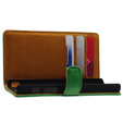 SHTL Etui Genuine Leather Wallet Case do Sony Xperia Z5 Compact - Green