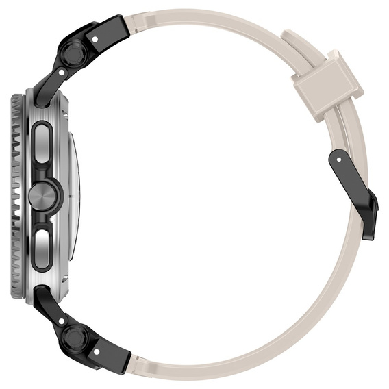Pasek Silikonowy do Samsung Galaxy Watch 8 / 8 Classic, Beżowy