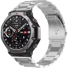 Bransoleta Stalowa do Amazfit T-Rex 3, Srebrna
