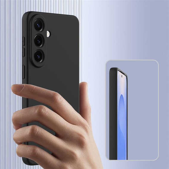 Etui do Samsung Galaxy A57 5G, Silicone Lite, do MagSafe, czarne