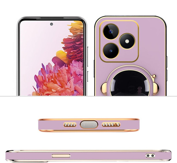 Etui do Realme Note 50, Astronaut, fioletowe