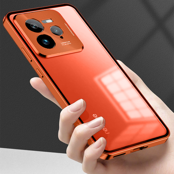 Etui do Realme GT 7 Pro, Frame Case, pomarańczowe