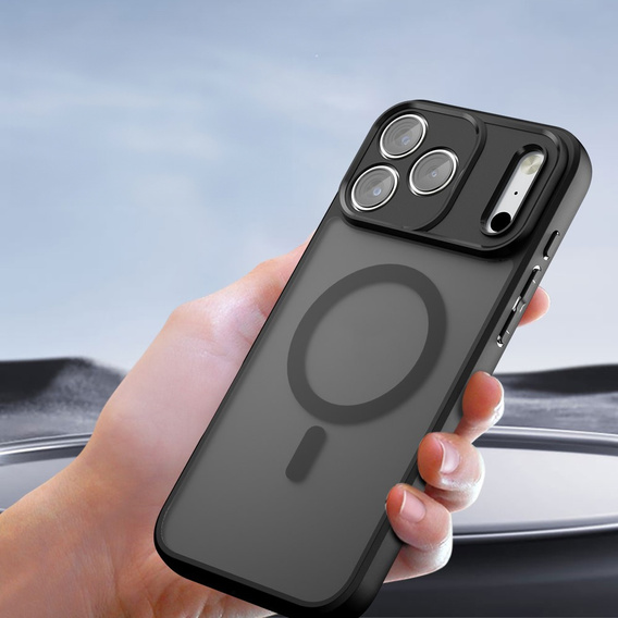 Etui do iPhone 17 Pro, Matt Case, do Magsafe, matowe czarne