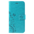 Etui z klapką do iPhone 6/6S 4.7, Butterfly, niebieskie