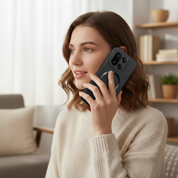 Etui do OnePlus 15, Leather Hybrid MagSafe, czarne