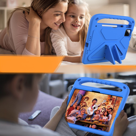 Etui dla dzieci do Xiaomi Pad 7 / 7 Pro, z uchwytem, niebieskie