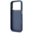 Etui GUESS do iPhone 17 Pro, 4G Triangle Logo MagSafe, niebieskie