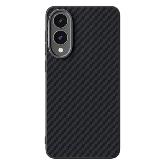 Etui do Samsung Galaxy S25 Edge, ABEEL Efekt karbonu, do MagSafe, czarne