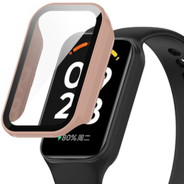2w1 Etui + Szkło Hartowane do Xiaomi Redmi Band 2 / Xiaomi Smart Mi Band 8 Active, Różowe