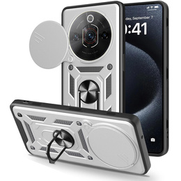 Etui pancerne do Nubia Focus Pro 5G, CamShield Slide, srebrne