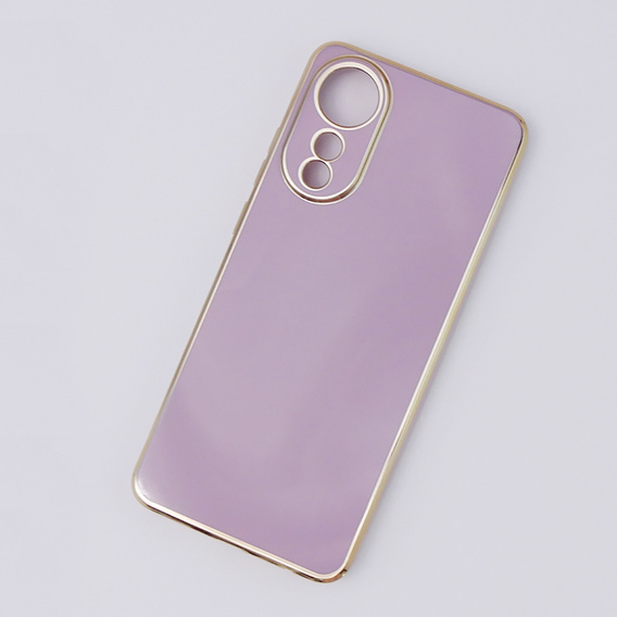 Etui do Oppo A78 4G, Glamour CamShield, fioletowe