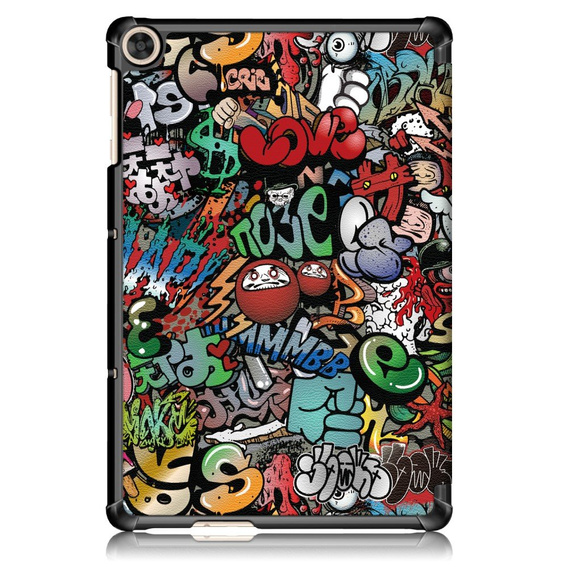 Etui do Huawei Matepad T10 / T10S, Trójdzielne z klapką, Graffiti