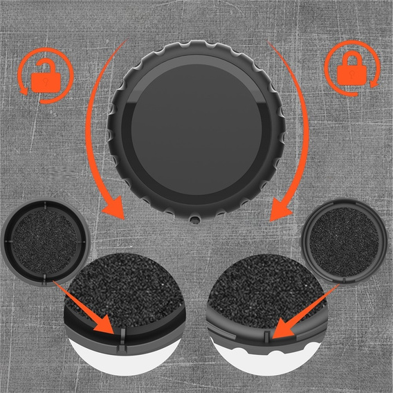 Wodoodporna obudowa ochronna do Apple AirTag 2 / 1 – do roweru / wózka / deskorolki