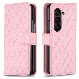 Etui z klapką do Samsung Galaxy Z Fold6 5G, Wallet, BINFEN COLOR, różowe