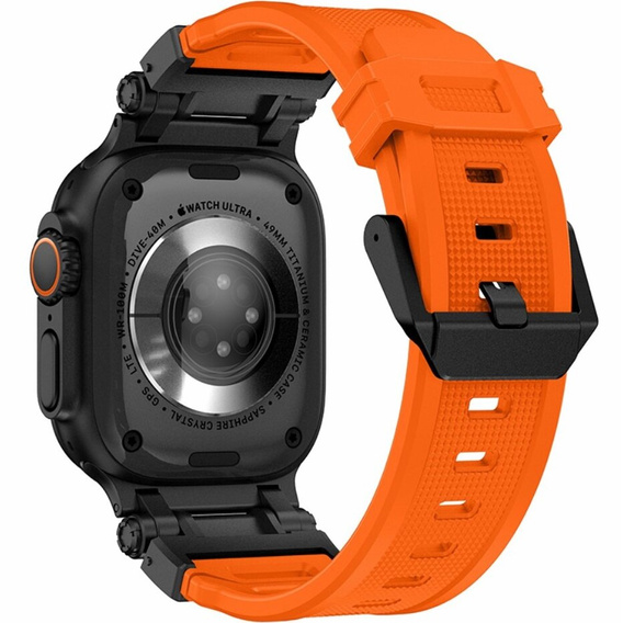 Pasek ERBORD ProTech do Apple Watch 1/2/3/4/5/6/7/8/9/10/11/SE Ultra 1/2/3 42/44/45/46/49mm, Pomarańczowy