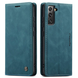 Etui CASEME do Samsung Galaxy S22 5G, Leather Wallet Case, zielone