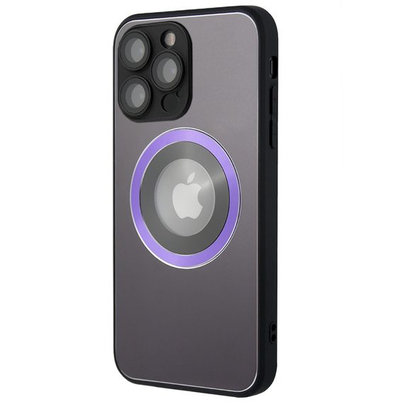 Etui do MagSafe do iPhone 13 Pro, Hole for Apple Logo, fioletowe