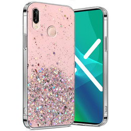 Etui do Huawei P20 Lite, Glittery, różowe