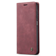 Etui CASEME do Samsung Galaxy M33 5G, Leather Wallet Case, bordowe