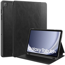Etui do Samsung Galaxy Tab A9+, Business Card and Pen Slot, czarne