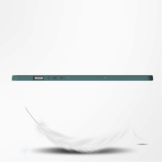 Etui do Samsung Galaxy Tab S9 FE / S10 FE, Smartcase Hybrid, z miejscem na rysik, ciemnozielone