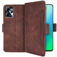 Etui z klapką do Motorola Moto G13 4G / G23 4G, Card Slot, brązowe