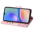 Etui z klapką do Samsung Galaxy A05s, Butterfly, różowe rose gold