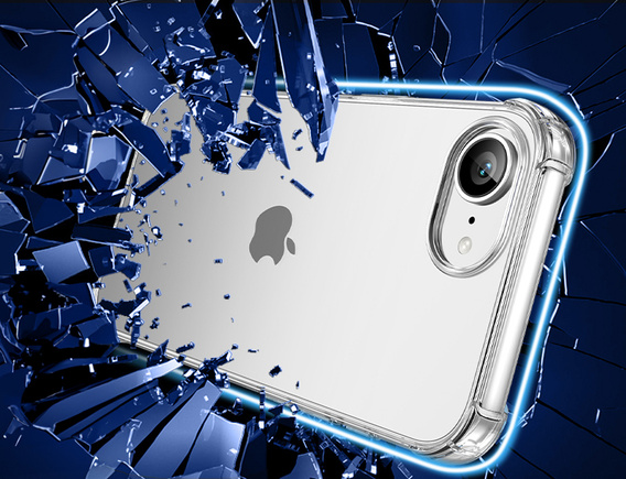 Etui do iPhone 16E, Erbord Dropproof, przezroczyste + Szkło